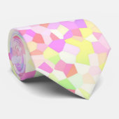 Eigenzinnige Kleurrijke Groovy Rainbow Sprinkle Mo Stropdas (Opgerold)