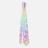 Eigenzinnige Kleurrijke Groovy Rainbow Sprinkle Mo Stropdas (Achterkant)