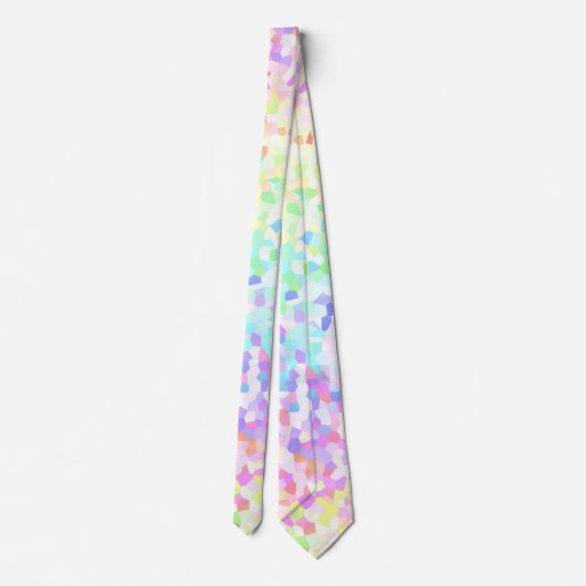 Eigenzinnige Kleurrijke Groovy Rainbow Sprinkle Mo Stropdas (Achterkant)