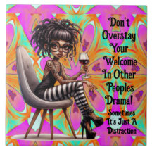 Eigenzinnige Lady Tattoos & Wijndrama Keramische T