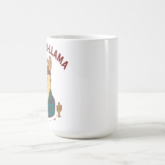 Eigenzinnige Llama Coffee Mok – Grappig Dierenvrie (Center)
