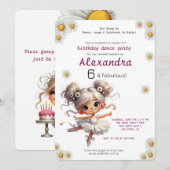 Eigenzinnige meisje verjaardag uitnodiging (Voorkant / Achterkant)