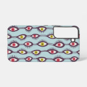 Eigenzinnige ogen Weird Psychedelic Groovy Samsung Galaxy Hoesje (Achterkant horizontaal)