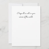 Eigenzinnige Oranje Hallo kat bij een raam Kaart (Achterkant)