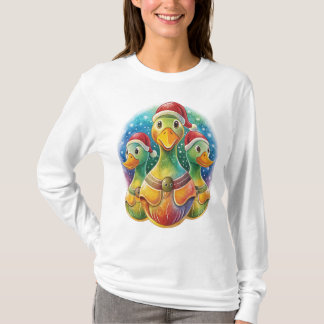 Eigenzinnige Santa Ducks-T-shirt T-shirt