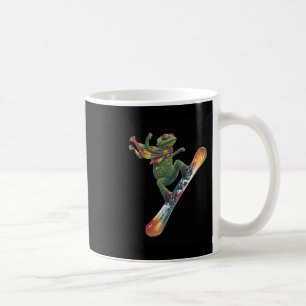 Eigenzinnige Snowboarden Hagedis Wintersport Koffiemok