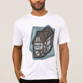 Eigenzinnige Tudor House middeleeuwse architectuur T-shirt (Voorkant)