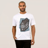 Eigenzinnige Tudor House middeleeuwse architectuur T-shirt (Voorkant volledig)