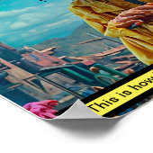 eigenzinnige uitheemse kip poster (Hoek)