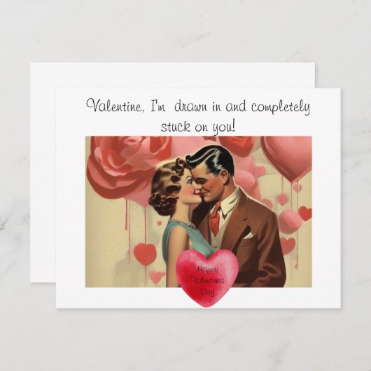 eigenzinnige Valentijnsdag Notitiekaartje (Voorkant / Achterkant)