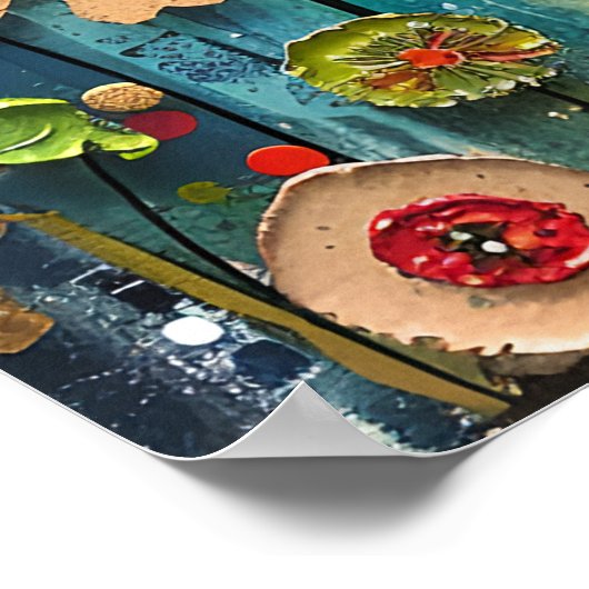 EIGENZINNIGE VOGEL IN DE TUIN POSTER (Hoek)