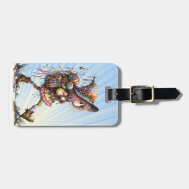 Eigenzinnige Wandelen Meisje Bagage en Rugzak Labe Bagagelabel