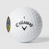 eigenzinnige Waterverf kunst Golfballen (Logo)