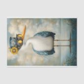 Eigenzinnige Whimsy Bird in Pet & Goggles BS7 Deco Tissuepapier (Voorkant)