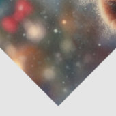 Eigenzinnige wintermuis in feestelijke Pet decoupa Tissuepapier (Detail)