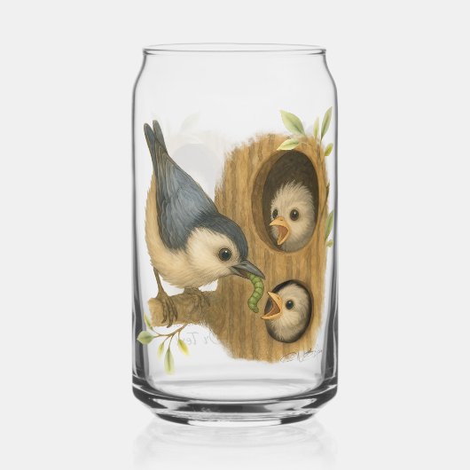 eigenzinnige witborsentouch blikvorm glas (Achterkant)