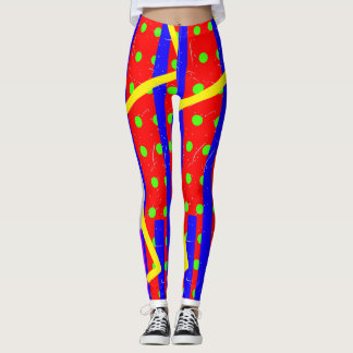 Eigenzinnige Zig-Zag Clown Broek Esthetisch Leggings