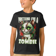 Eigenzinnige Zombie Cat Design voor Halloween Fun