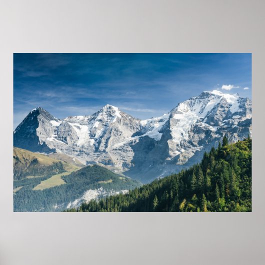 Eiger, Mönch en Jungfrau, Zwitserland - Zwitserse  Poster (Voorkant)