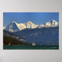Eiger, Mönch & Jungfrau, Thunersee, Zwitserland