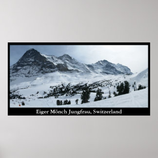 Eiger Mönch Jungfrau, Zwitserland Poster