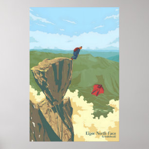 Eiger Noordwand Grindelwald Zwitserland Reizen Poster