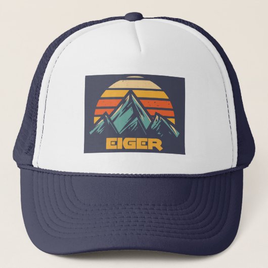 Eiger Switzerland Retro Turquoise Trucker Pet (Voorkant)