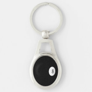 Eight Ball Billiard Theme Sleutelhanger