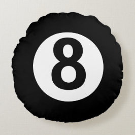 EIght Ball Rond Kussen