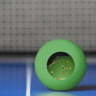 Eightball tafel olieverf met ballen en aanwijzinge