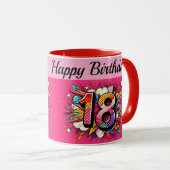 Eighteenth Birthday Mug Mok (Voorkant rechts)
