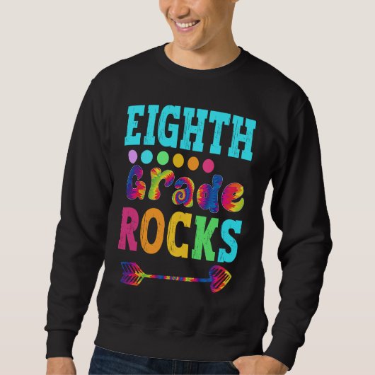 Eighth Grade Rocks  Hello 8th Grade Back To School Trui (Voorkant)
