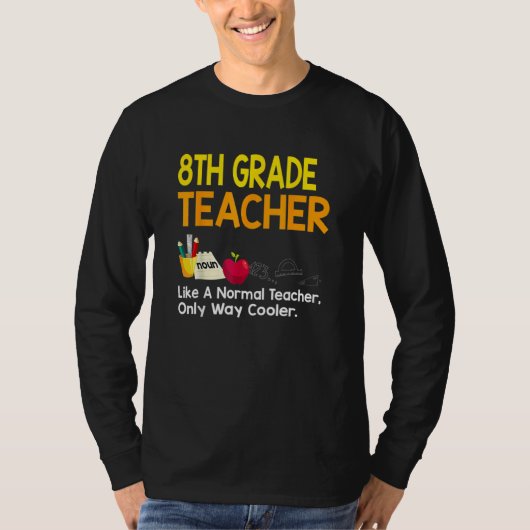 Eighth Grade Teacher 8th Grade Definition Back To T-shirt (Voorkant)