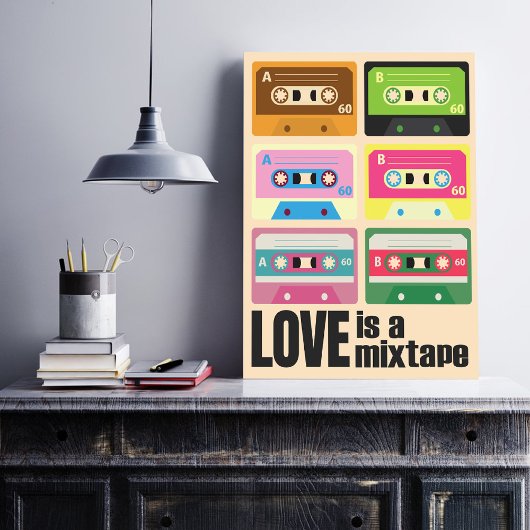 Eighties Love est une Mixtape Cassette 80's Poster