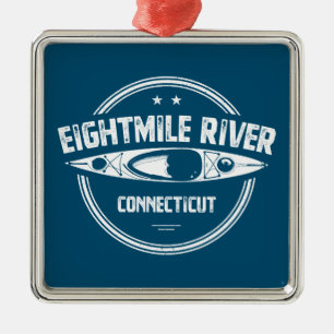 Eightmile River Connecticut Kayaking Metalen Ornament