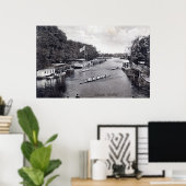 Eights Crew Rowing, Oxford England  Poster (Thuiskantoor)
