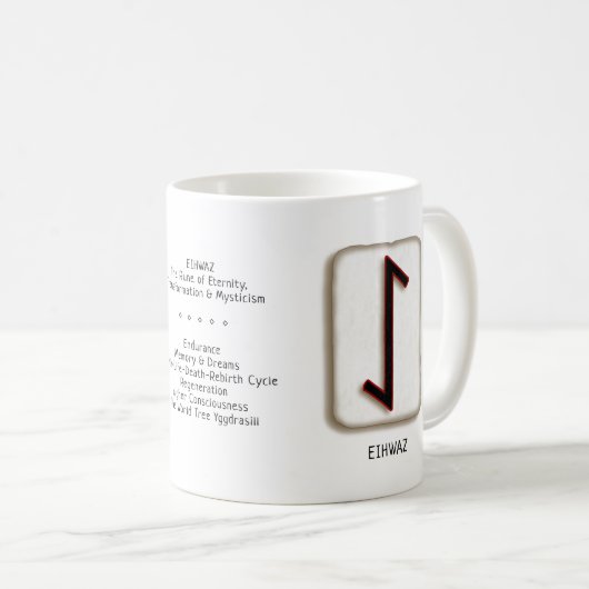 EihwazRune Mug de pierre (Devant droit)