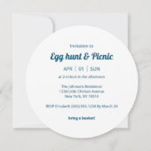 Eijacht & picknick Pasen uitnodiging (Achterkant)