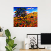 Eik in de papavervelden poster (Thuiskantoor)