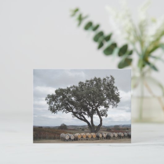 Eik met wijnvaten, Doce Robles Briefkaart (Staand voorkant)
