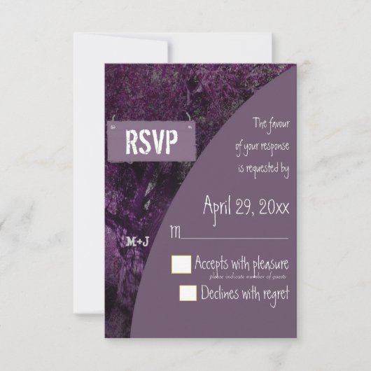 eik RSVP bruiloft (Voorkant)