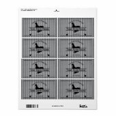 Eikartonetiket gegolfd kippenhok etiket (Full Sheet)