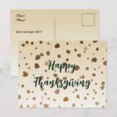 Eikel dankdag briefkaart (Voorkant / Achterkant)