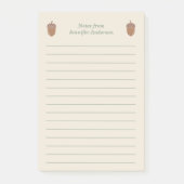 Eikel en Lijnen Post-it® Notes (Voorkant)