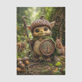 Eikelbewaker Schattig Bosmonster Tissuepapier