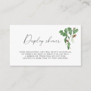 Eikels - Display douche Informatiekaartje