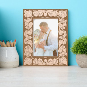 Eikels Eikenbladeren Arts & Crafts Style Gegraveerde Lijstjes