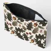 Eikels en bladeren Accessoirezak Reiszak Etui (Open)