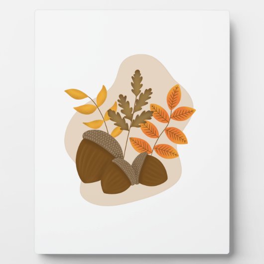 Eikels Herfst Herfst Fotoplaat (Voorkant)