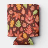 Eikels, herfstbladeren, bosbehang blikjeskoeler (Achterkant)